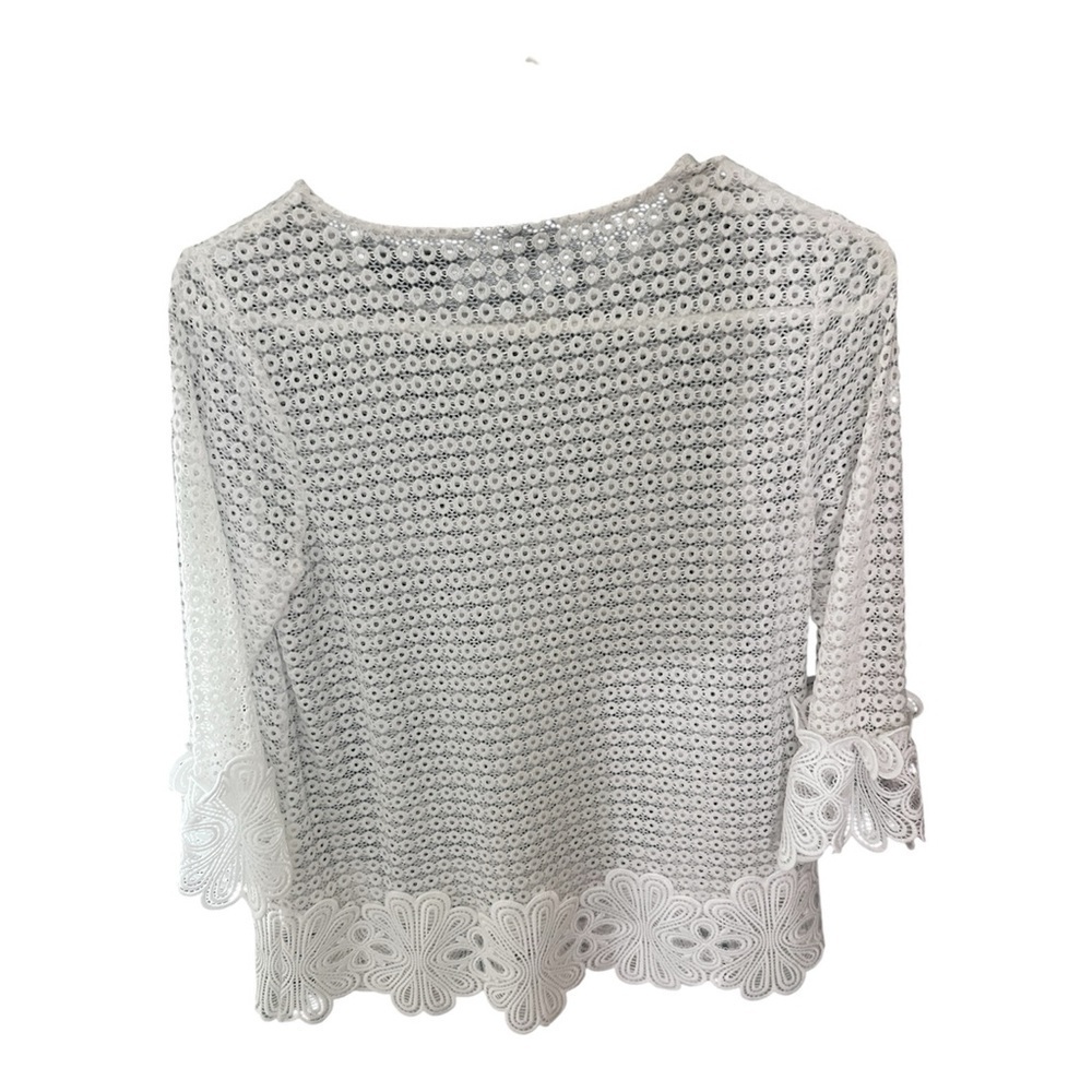 Alfani White Lace Blouse - Picture 2 of 7